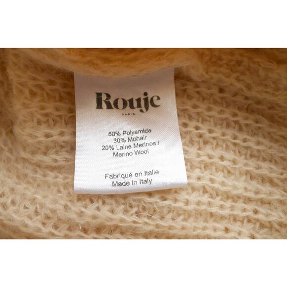 ROUJE PARIS Favin Mohair Wool Half Zip Retro Vintage Sweater Made Italy 34 $265 - Picture 9 of 12